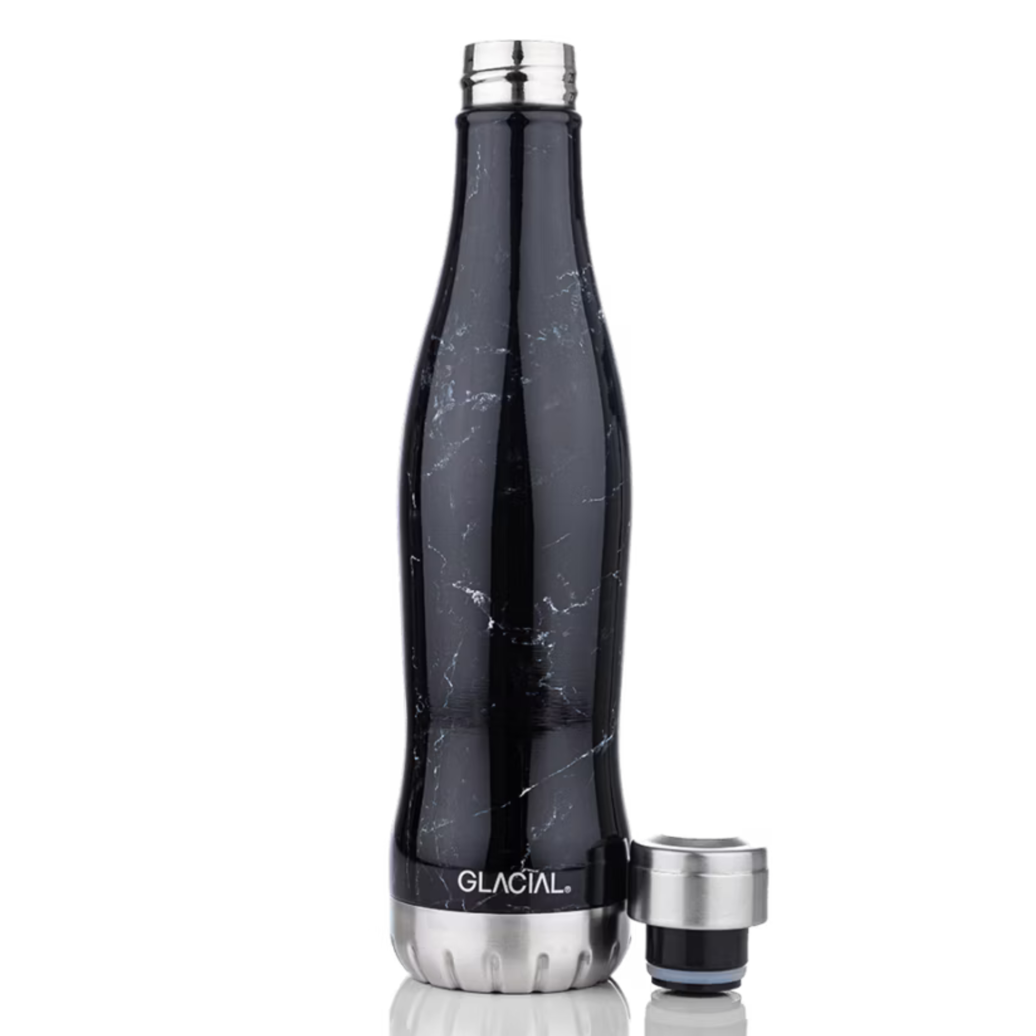 GLACIAL 水筒・ステンレスボトル ブラックマーブル 400ml / 600ml