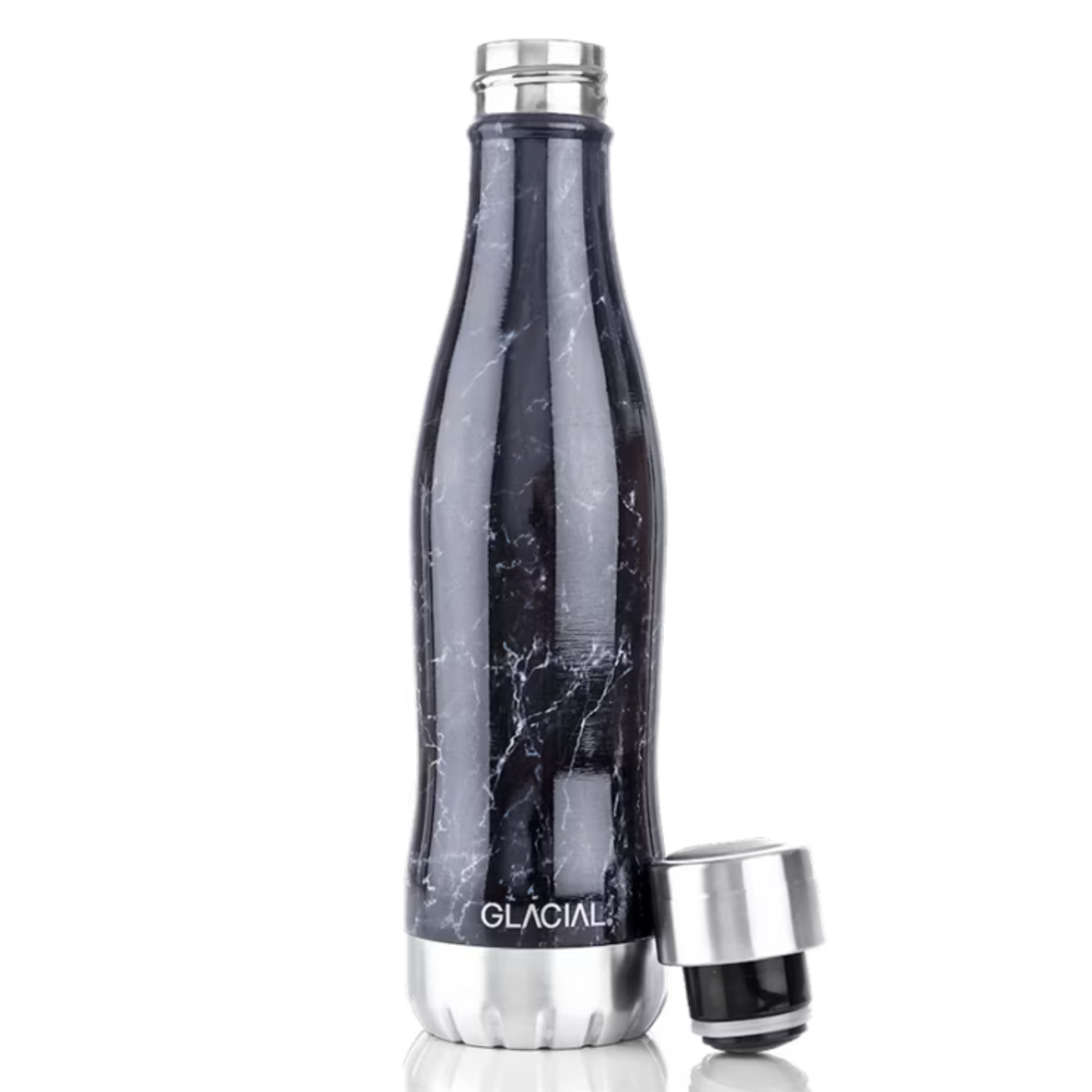 GLACIAL 水筒・ステンレスボトル ブラックマーブル 400ml / 600ml