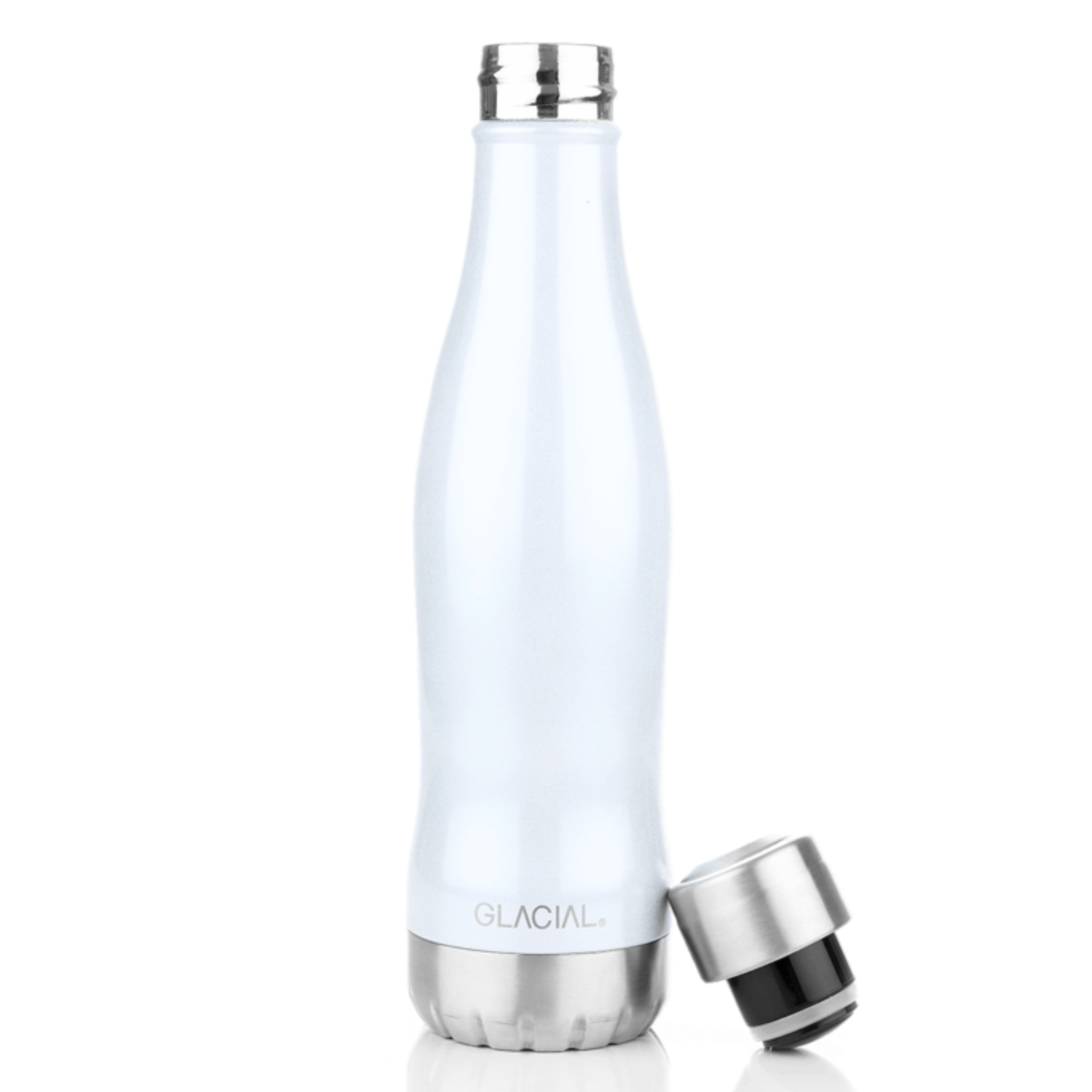 GLACIAL 水筒・ステンレスボトル ホワイトパール 400ml