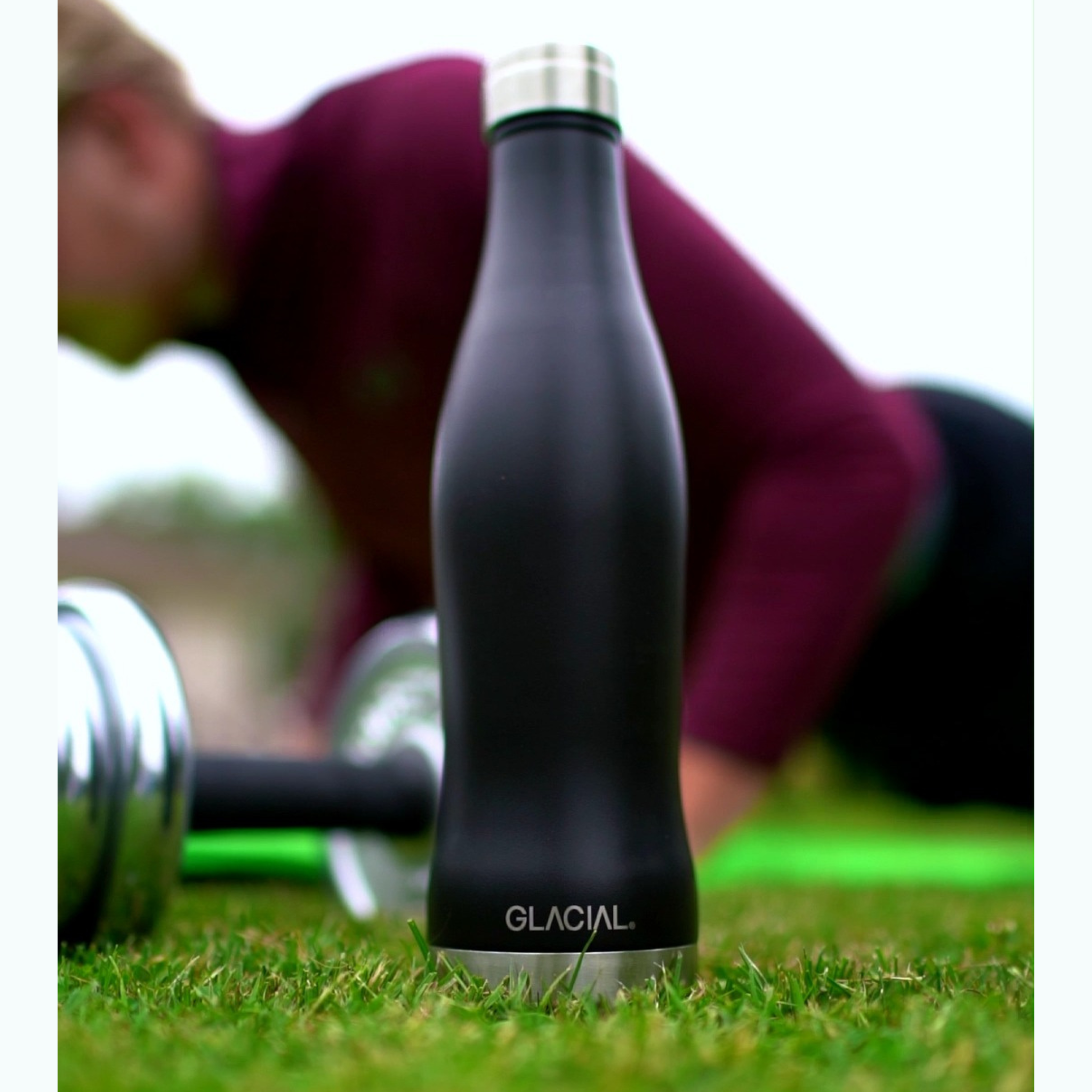 GLACIAL 水筒・ステンレスボトル マットブラック 400ml / 600ml
