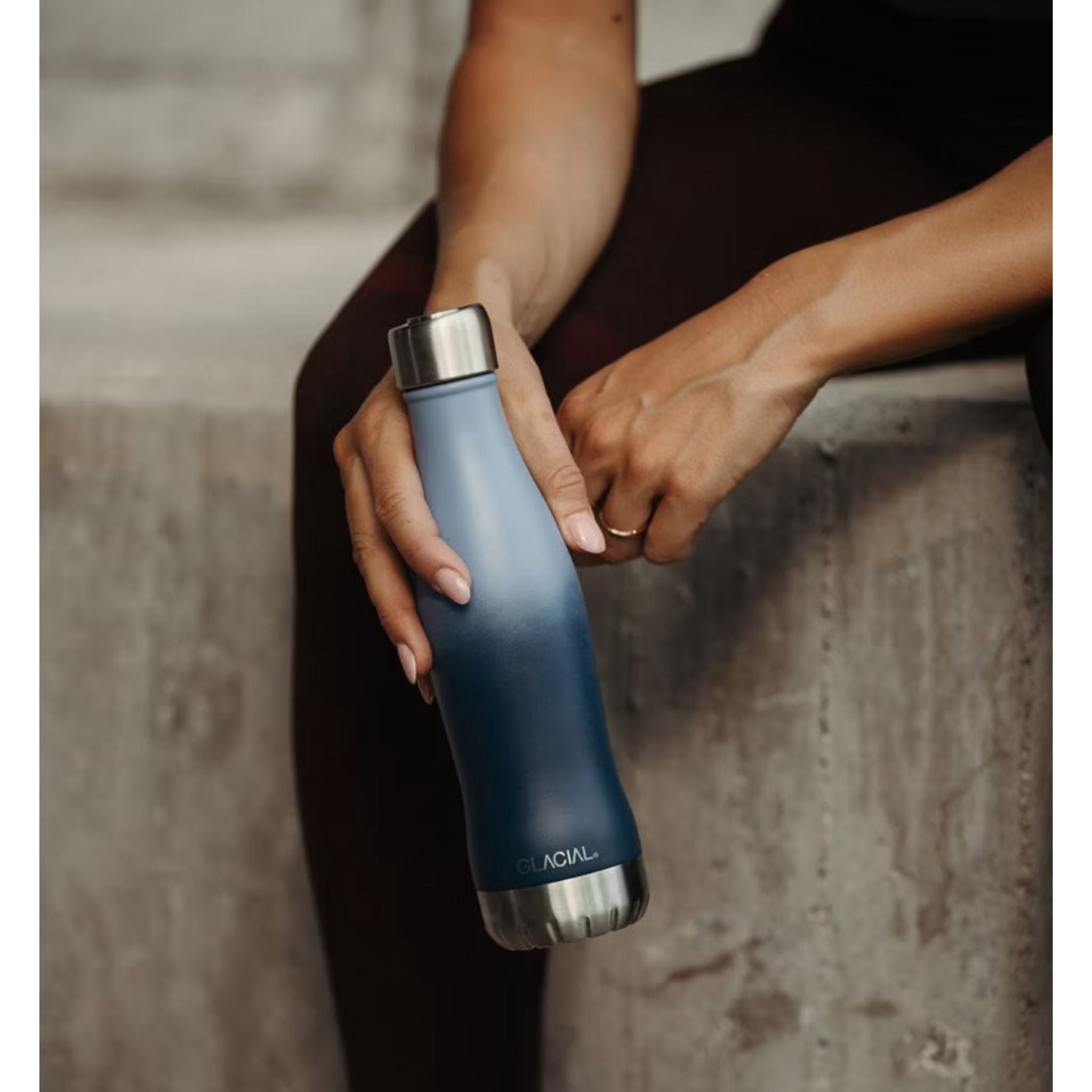 GLACIAL 水筒・ステンレスボトル（スポーツ） ブルーフェード 400ml【公式サイト限定】