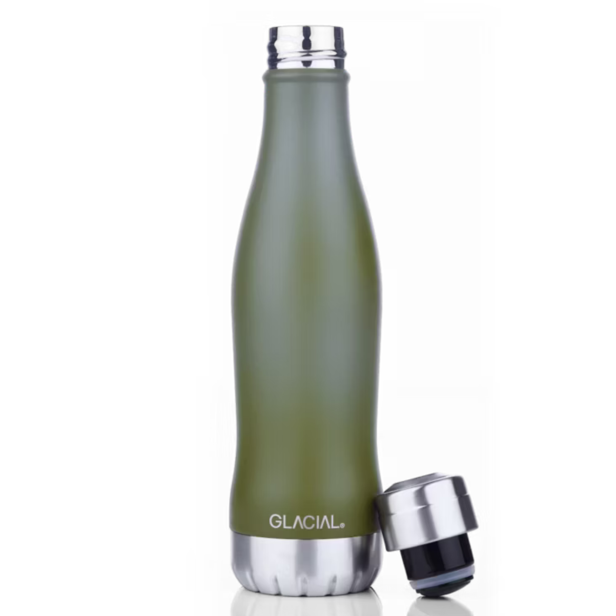 GLACIAL 水筒・ステンレスボトル　マットフォレストグリーン 400ml【公式サイト限定】
