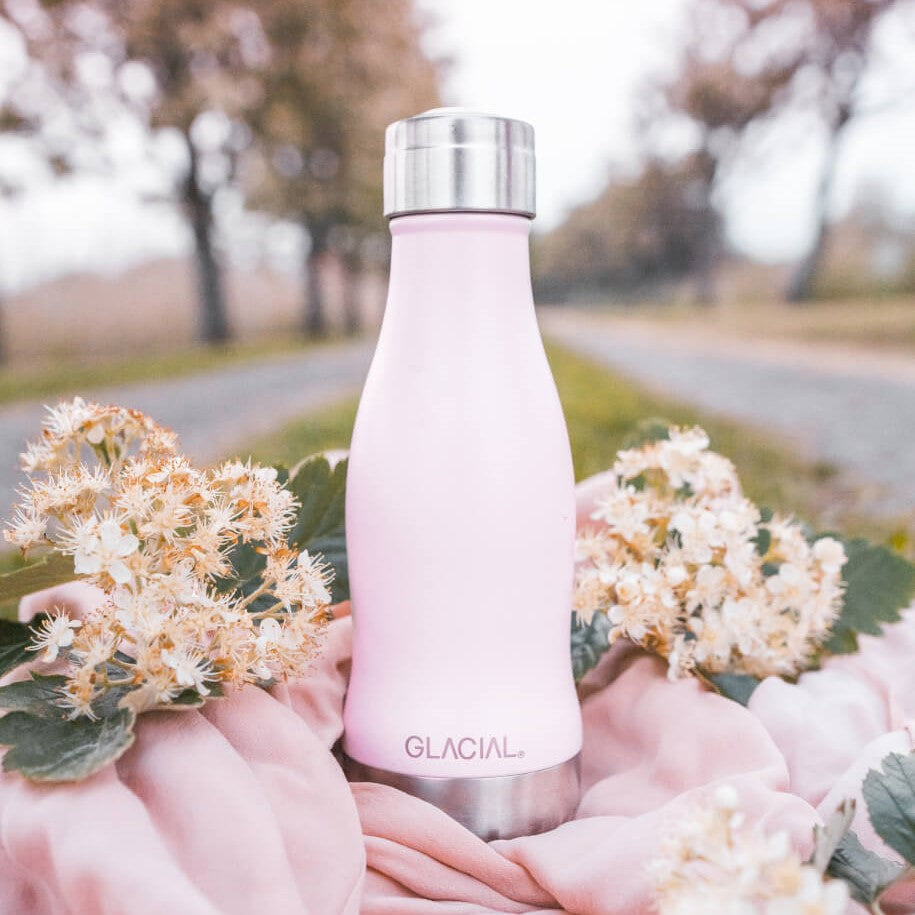 GLACIAL 水筒・ステンレスボトル　マットピンクパウダー 280ml / 400ml
