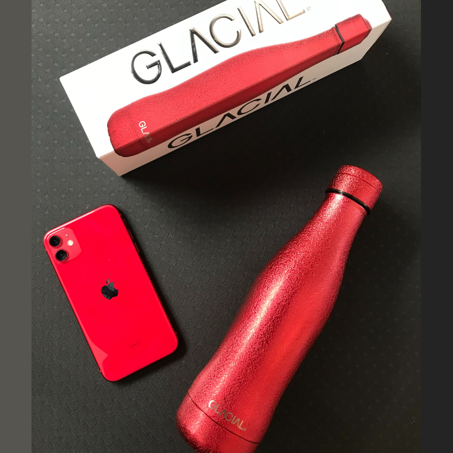 GLACIAL 水筒・ステンレスボトル　リアルレッド 400ml